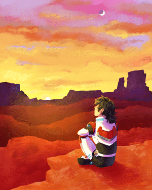 Red Paladin Print