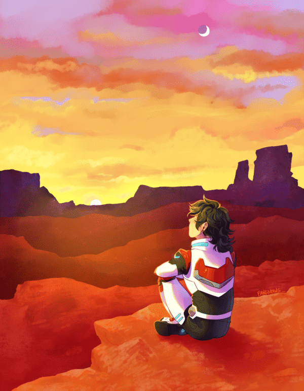 Red Paladin Print
